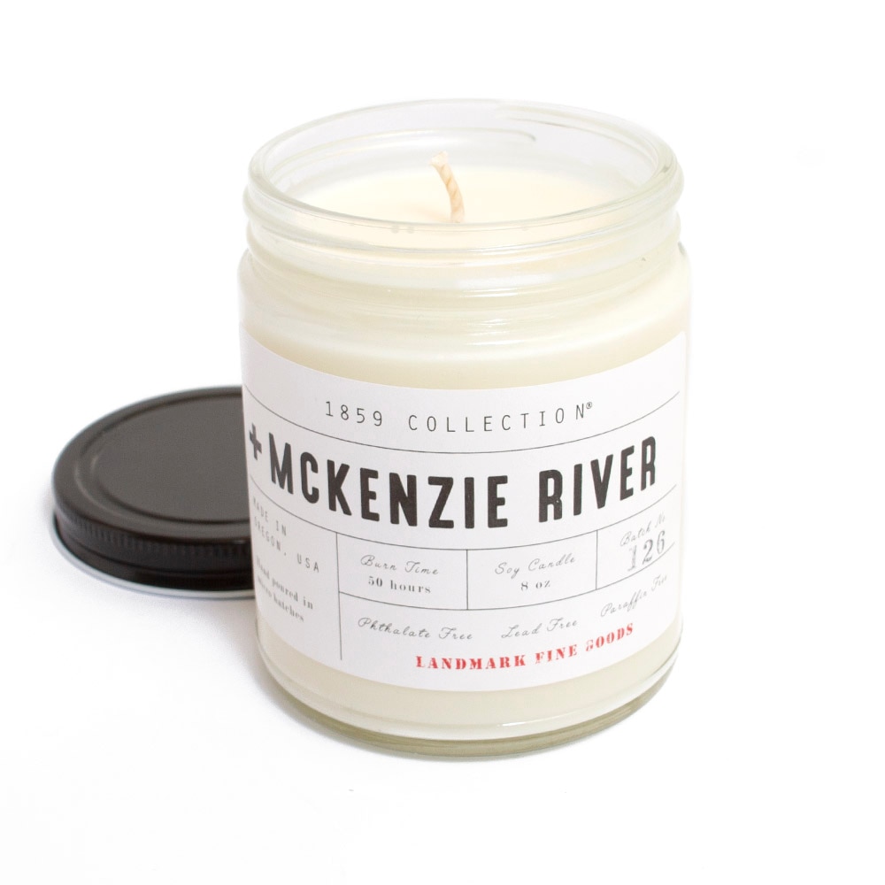 Landmark Fine Goods, Candle, 8 ounce, McKenzie River